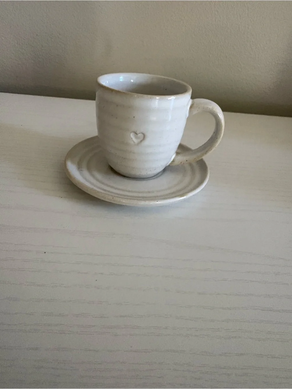 Target Hearth & Hand with Magnolia espresso cup & saucer with heart